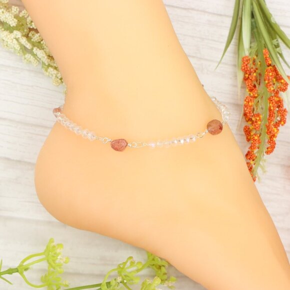 "Handmade Anklet – Elegant & Delicate Jewelry for Women | UNVRC1352 - Picture 6 of 10
